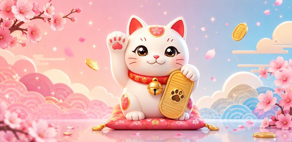 Maneki-Neko Miner — shrine scene