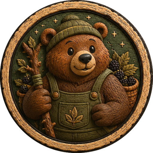 Bramble Master bear badge